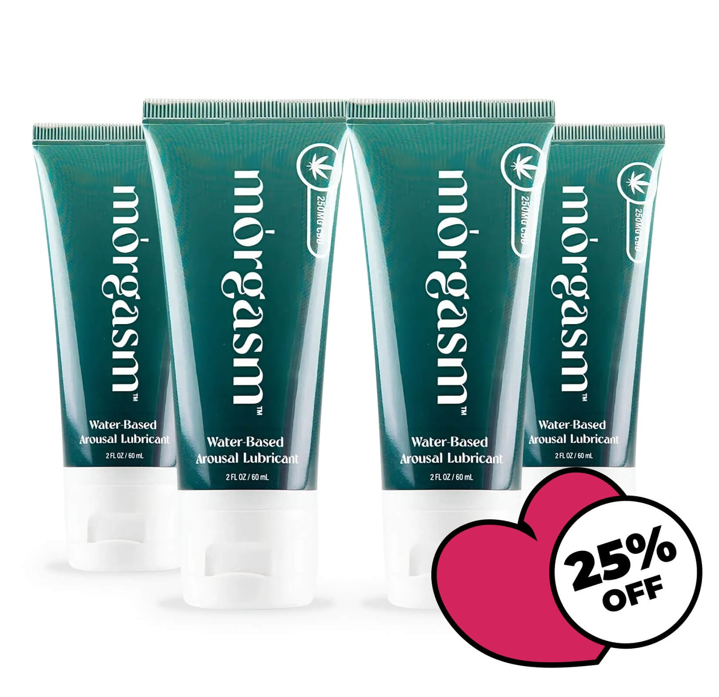 4-Pack Morgasm CBD-Infused Lube